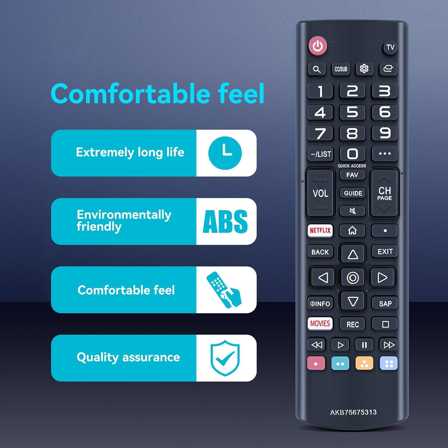 Control Remoto Universal ZWP AKB75675313 para Televisores LG