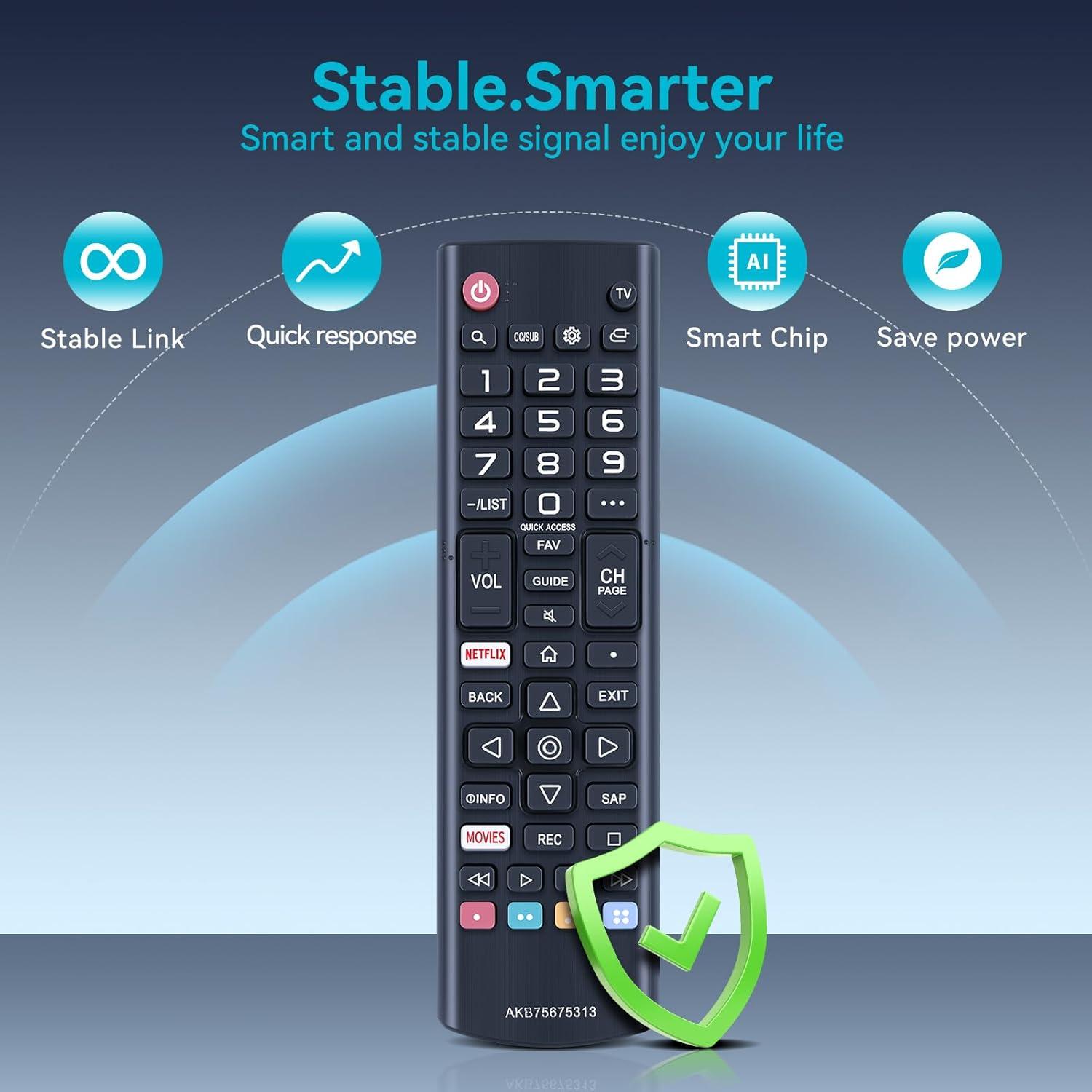 Control Remoto Universal ZWP AKB75675313 para Televisores LG