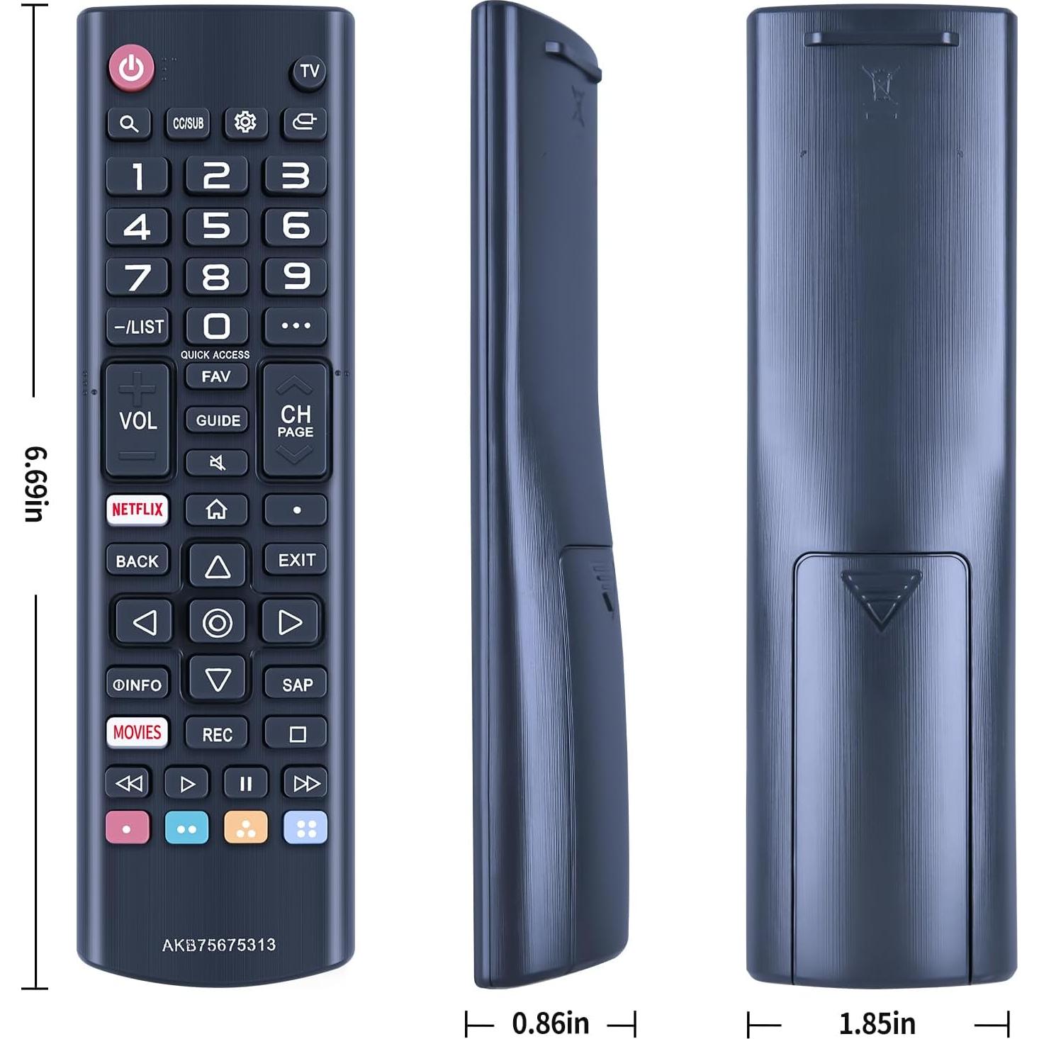 Control Remoto Universal ZWP AKB75675313 para Televisores LG