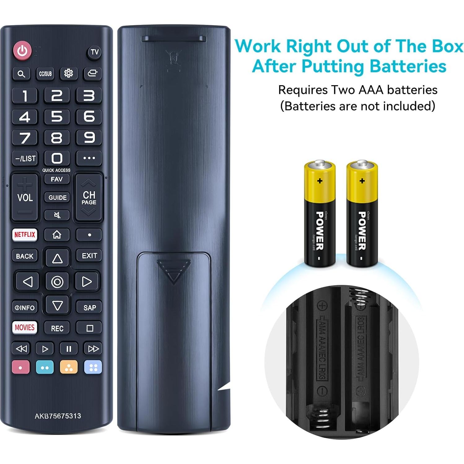 Control Remoto Universal ZWP AKB75675313 para Televisores LG