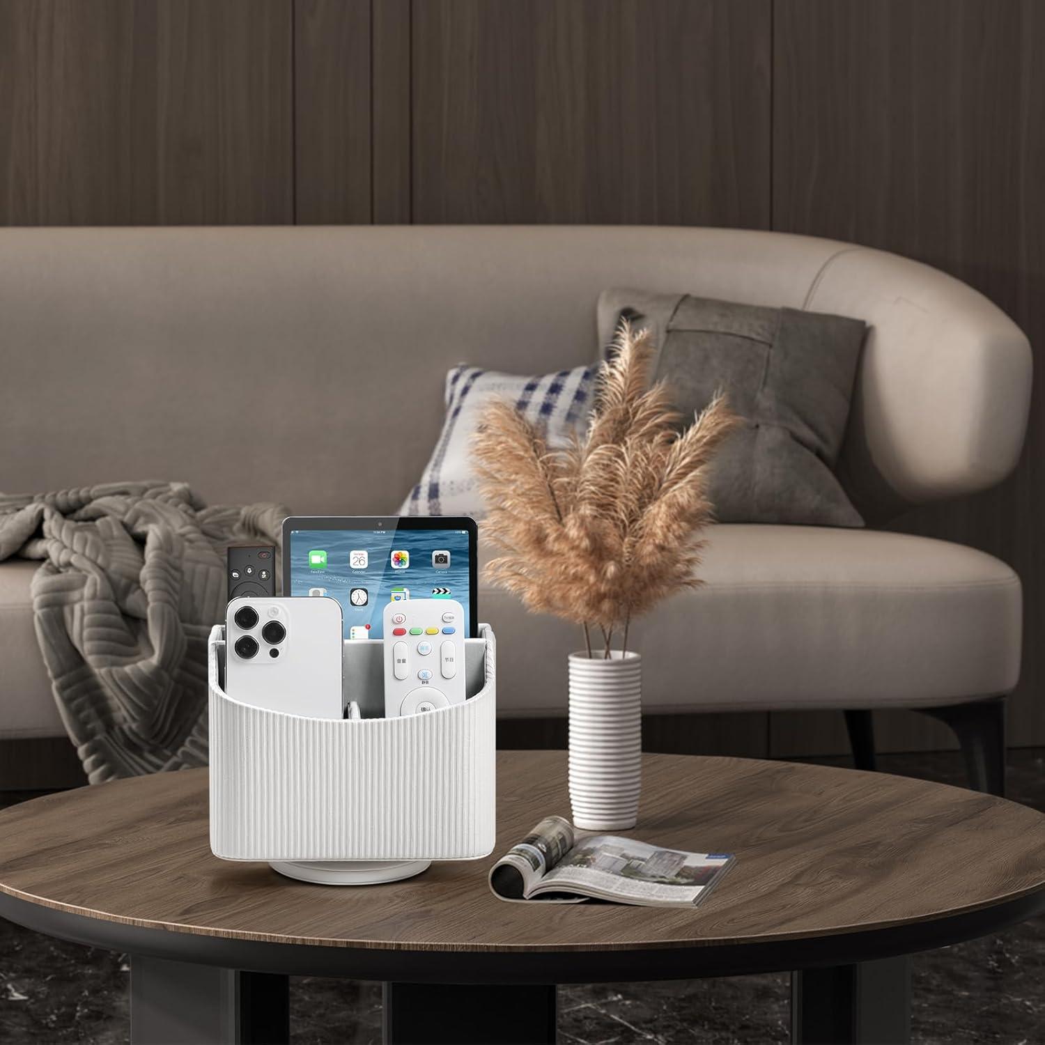 Soporte de Control Remoto Giratorio 360° NICLNGSH Blanco