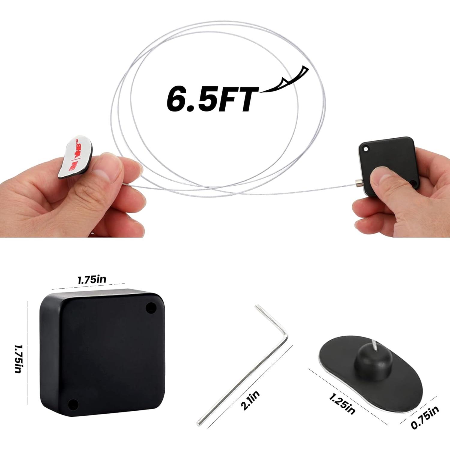 Cuerda de Seguridad Retráctil Joogto 1.98m para Control Remoto - 2 Piezas