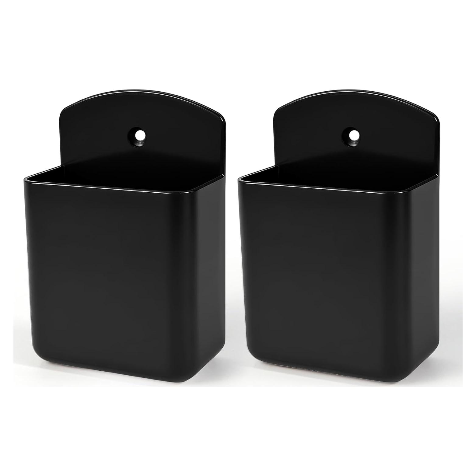 Soportes Adhesivos para Control Remoto AUGHOA - 2 Piezas Negro