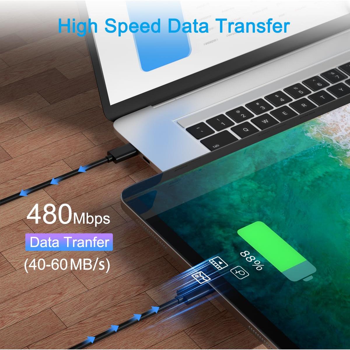 Cable de carga Micro USB 3.05 m SCOVEE para PS4 y Xbox One