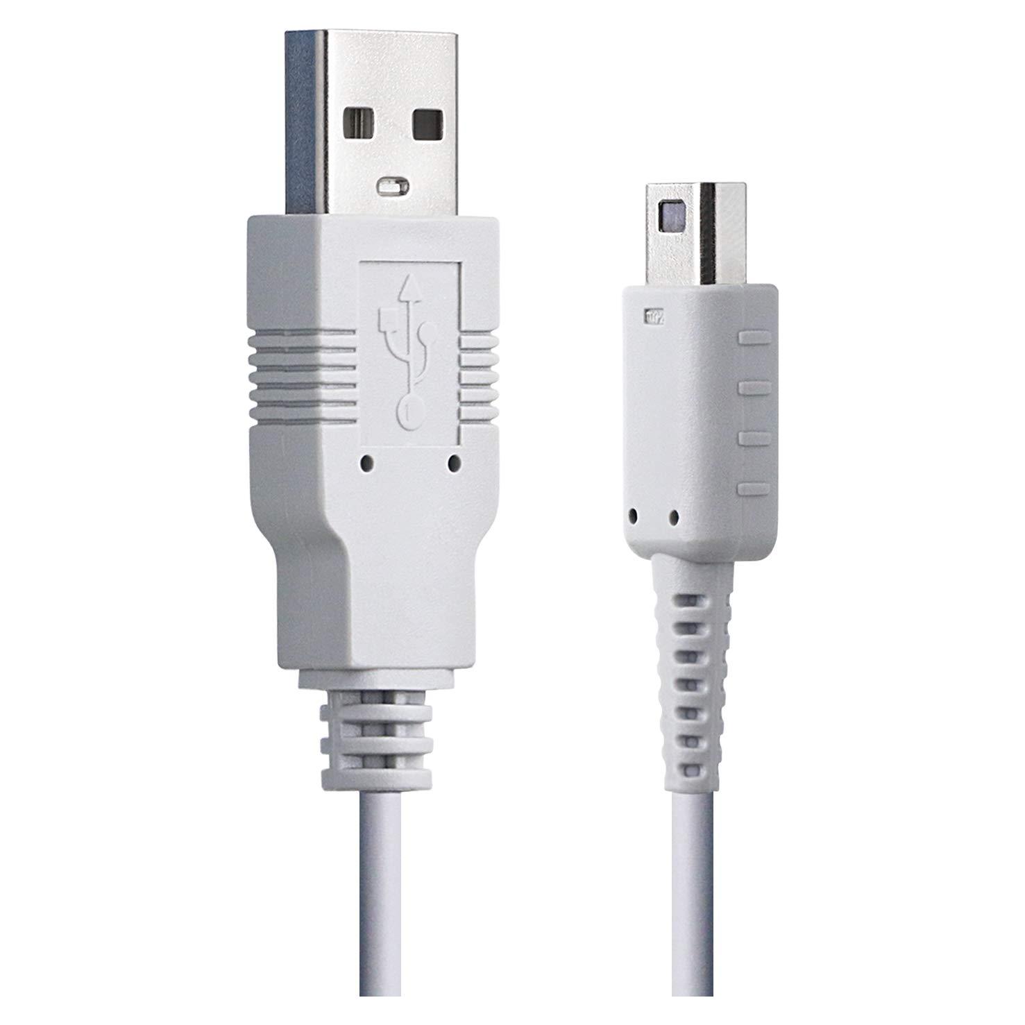 Cable de Carga USB SUNMON para Gamepad Wii U - 1m Blanco