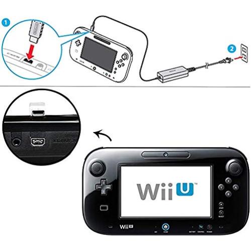 Cable de Carga USB SUNMON para Gamepad Wii U - 1m Blanco