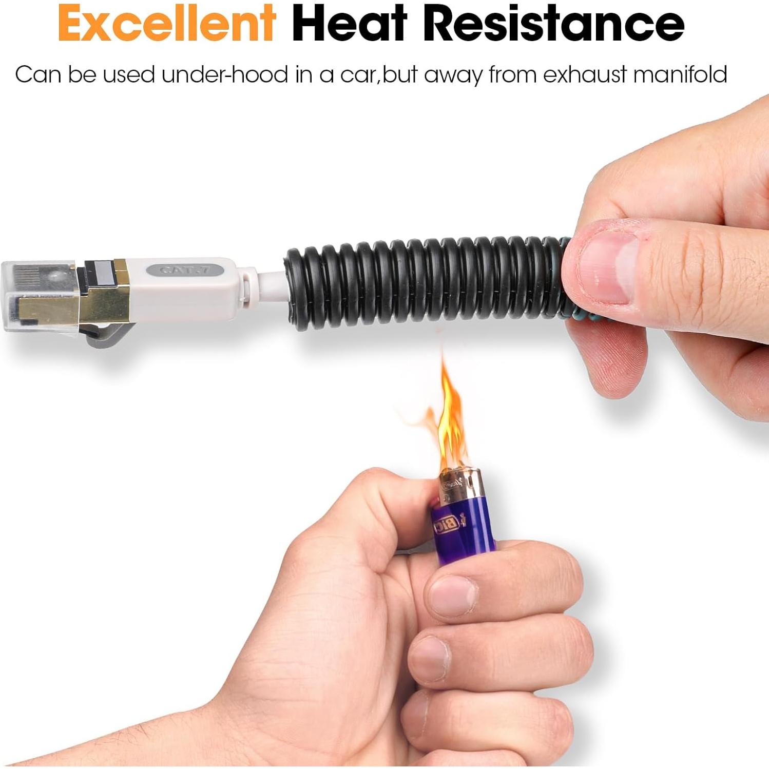 Tubo de Loom Dividido 1/2" YesBes 36.58 m Negro