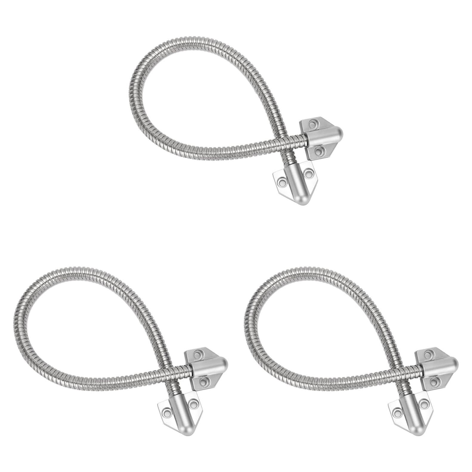 Bucle de puerta blindado Yosoo Health Gear 3 piezas acero inoxidable