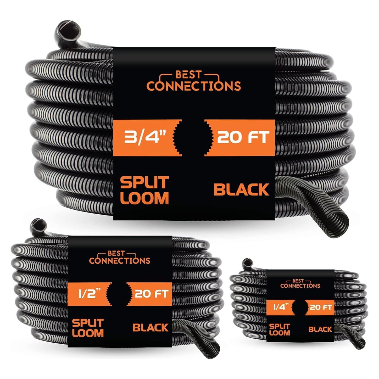 Paquete de 3 Tubos Convolutos Flex-Guard 6.1 m Negro