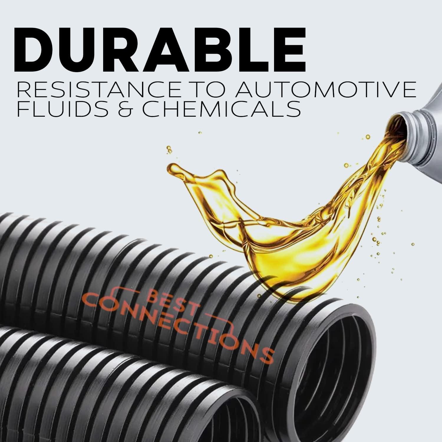 Paquete de 3 Tubos Convolutos Flex-Guard 6.1 m Negro