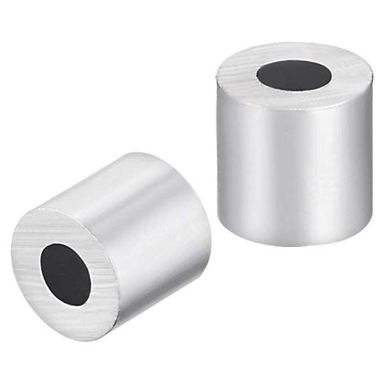 Manga de Parada de Cable de Aluminio uxcell 3/32" (2.38 mm) - Paquete de 100
