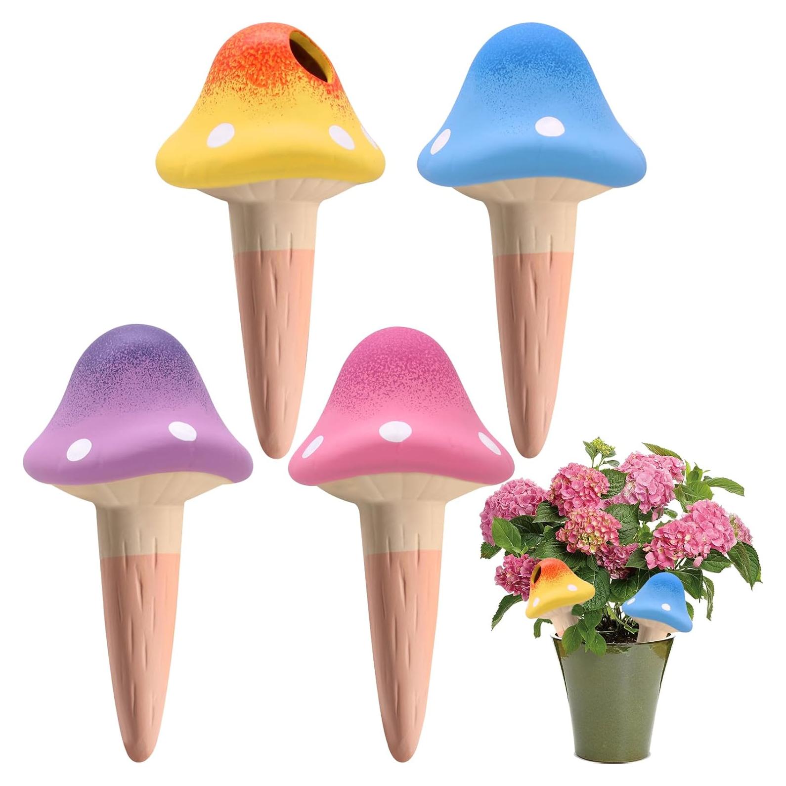 Paquete de 4 Picos de Riego de Terracota Junzem 25.4cm