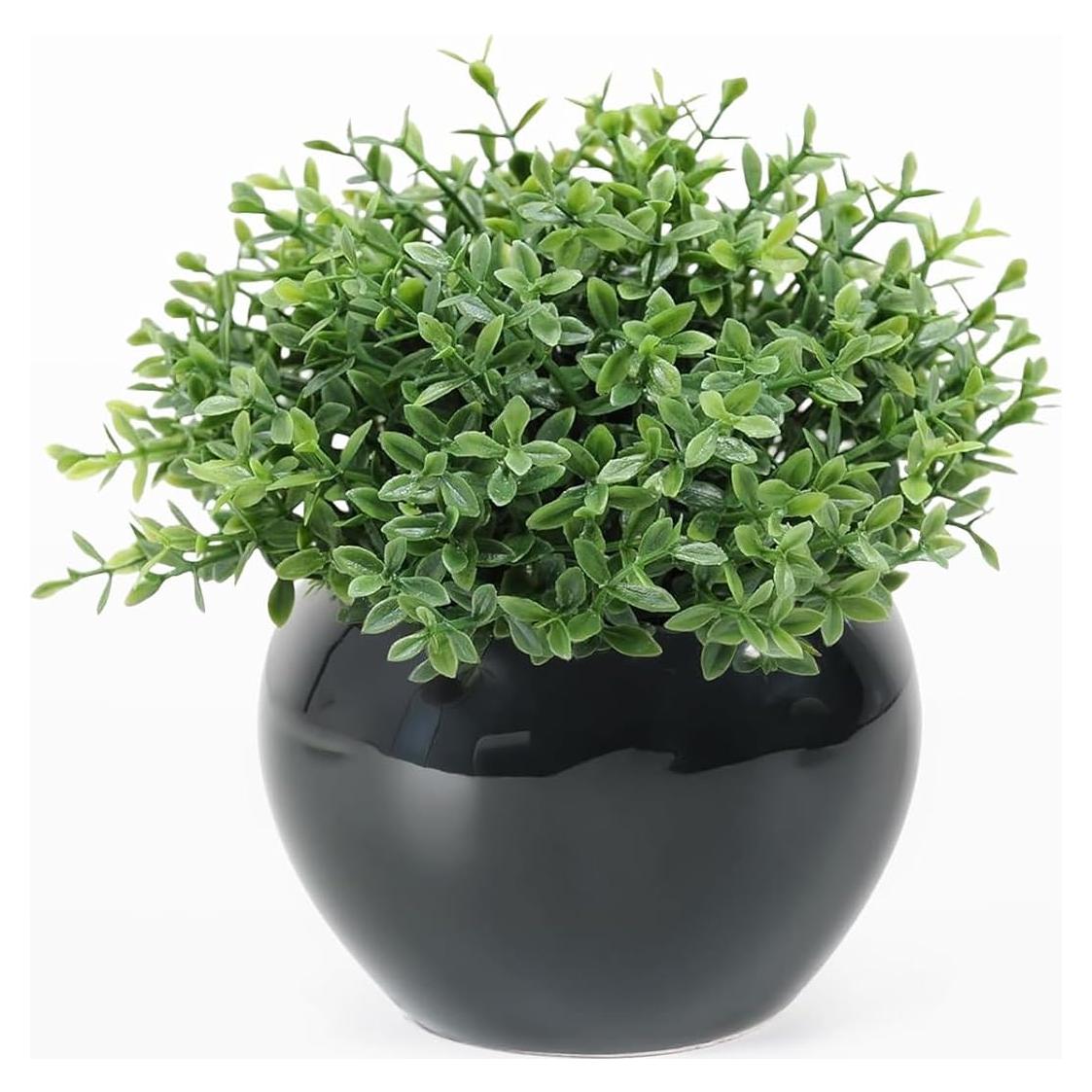 Planta Artificial de Salvia Velener en Maceta Negra 12.7cm