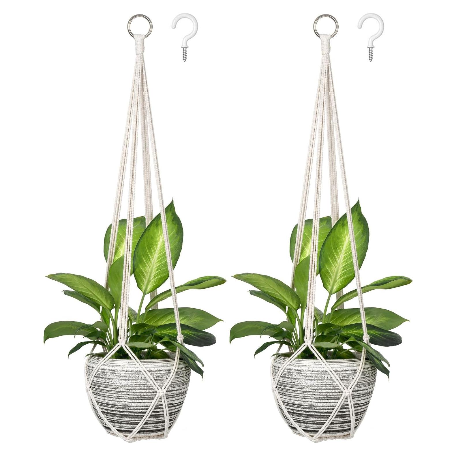 Colgador de Plantas de Macramé Dahey, 88.9 cm, Juego de 2