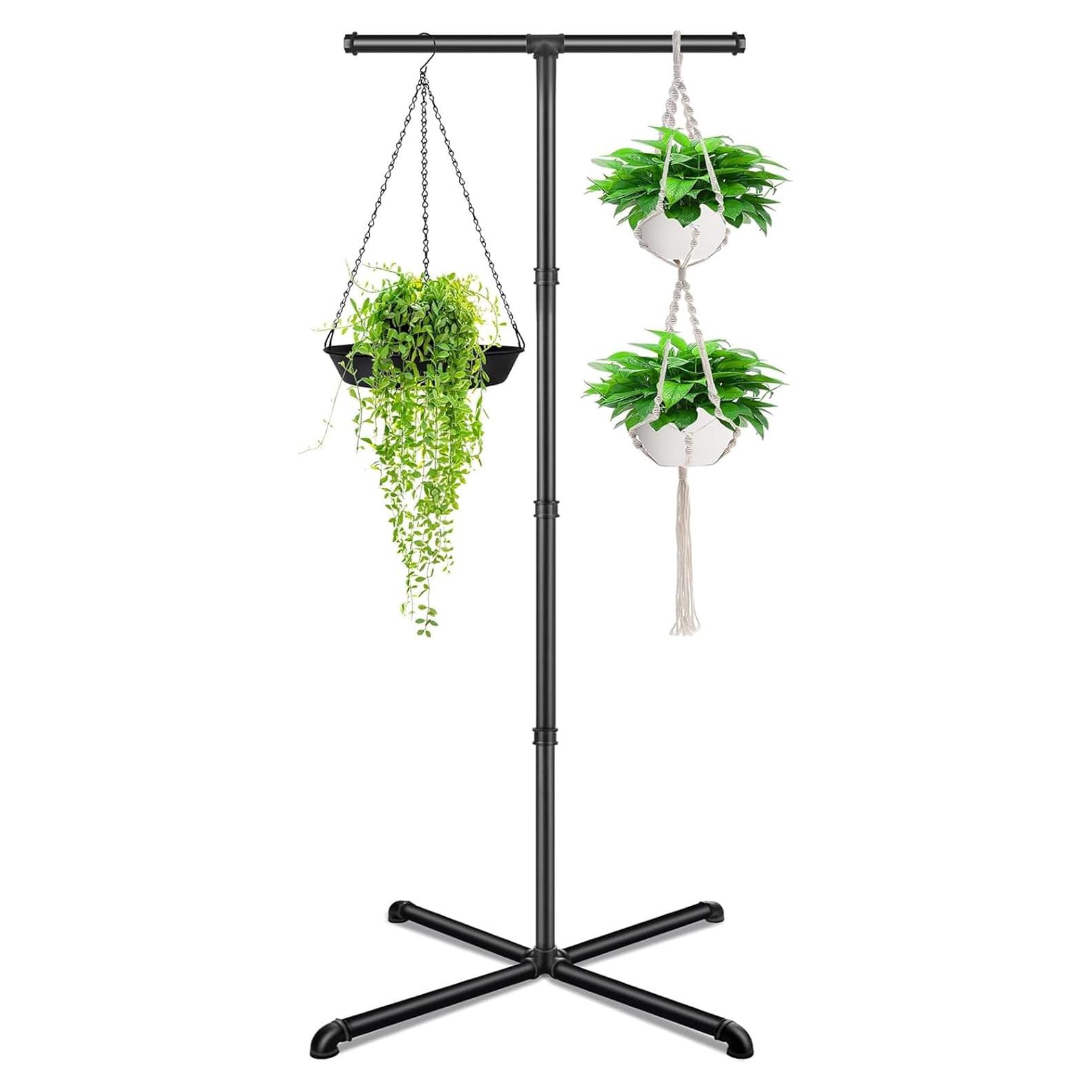 Soporte de Plantas Colgante OUGE 1.50m Metal 9kg 4 Ganchos