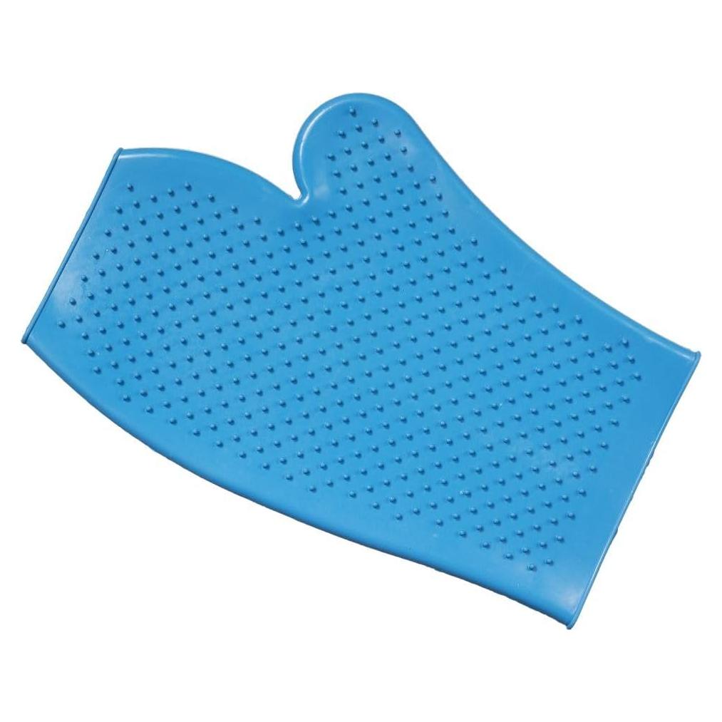 Guante de Aseo de Goma Tough 1 Turquesa para Caballos