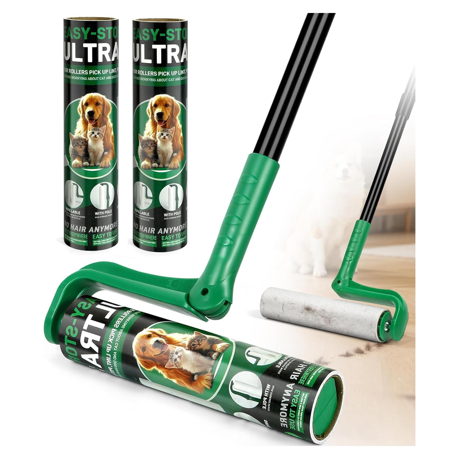 Rodillo de Pelusa Extra Grande VOUBIEN 25.4 cm Verde