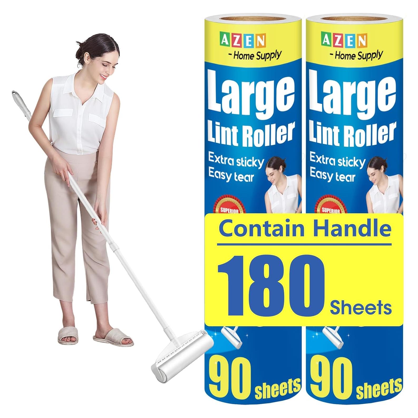 Rodillo de Pelusa AZEN 24 cm Extra Pegajoso con 180 Hojas