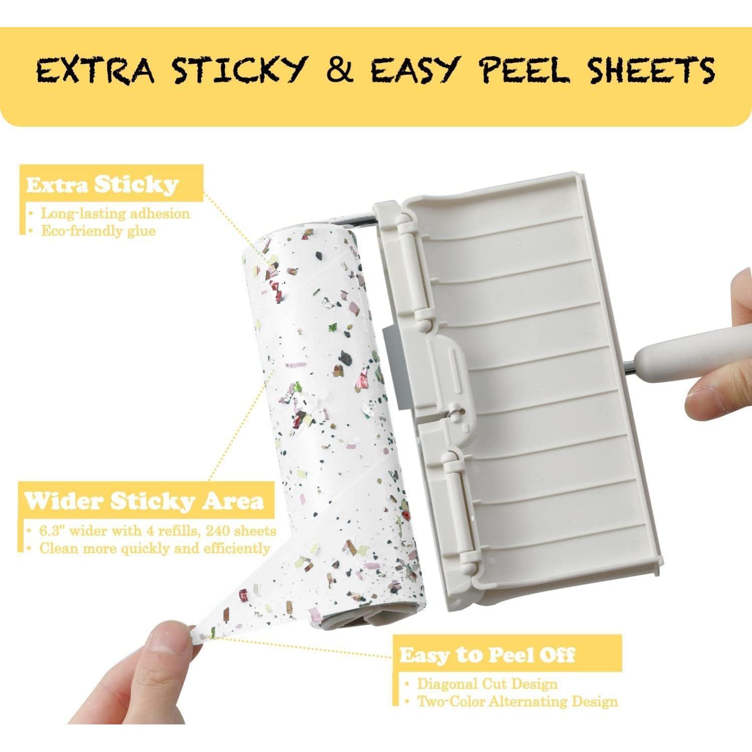 Rodillo de Pelusa Grande HAPCHRON con Mango Extensible 240 Hojas