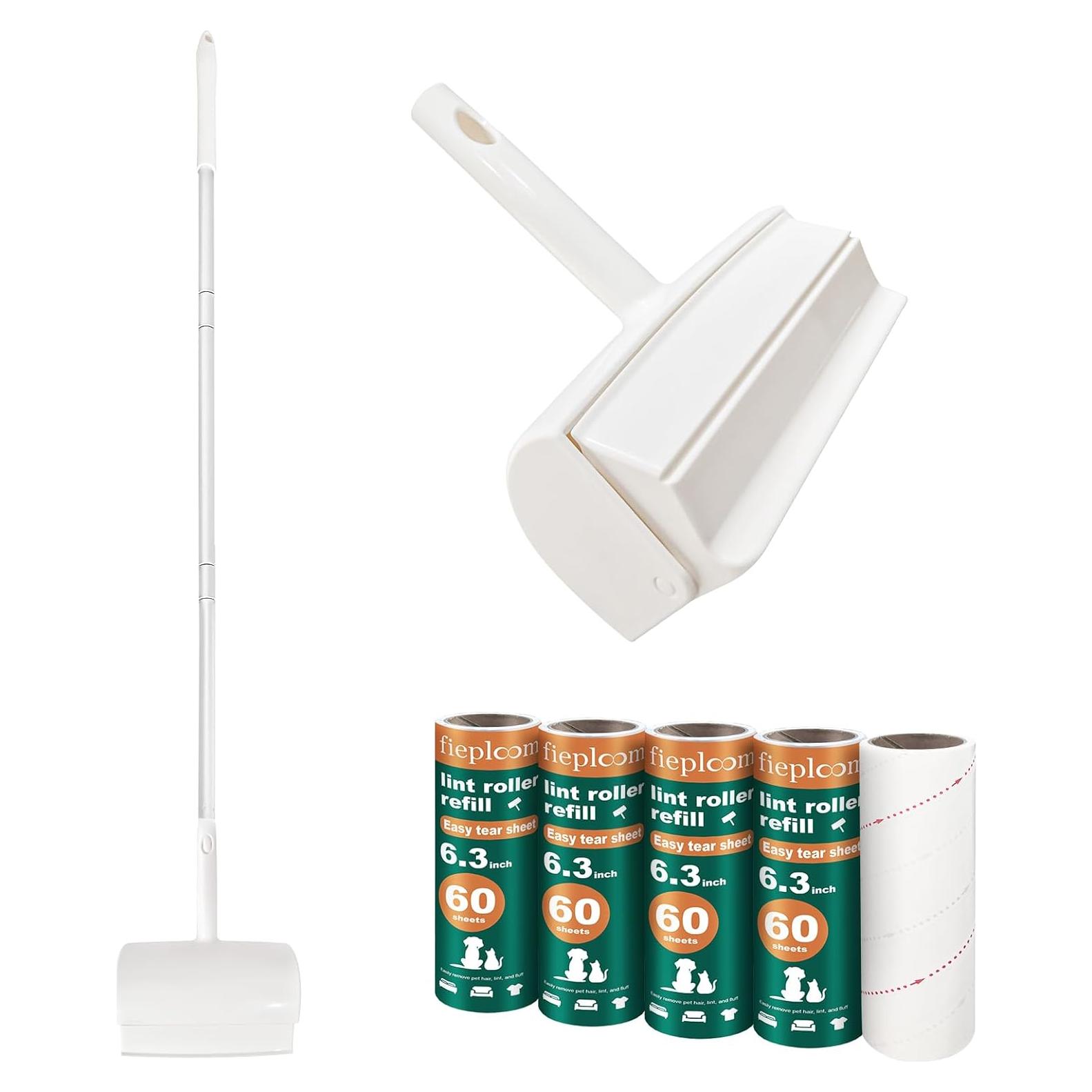 Rodillo de Pelusa Fieploom 6.3" Extra Pegajoso con Mango 114.3 cm