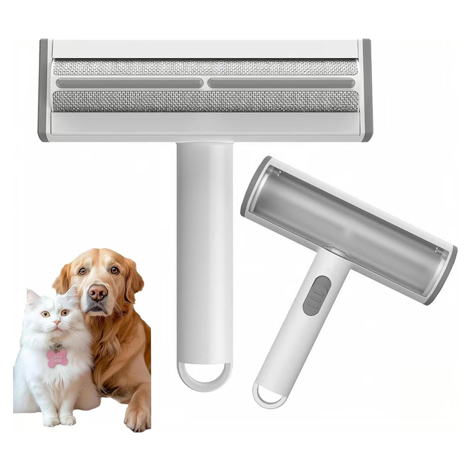 Rodillo Quitapelusas Rorodog para Pelo de Mascota - Gris y Blanco