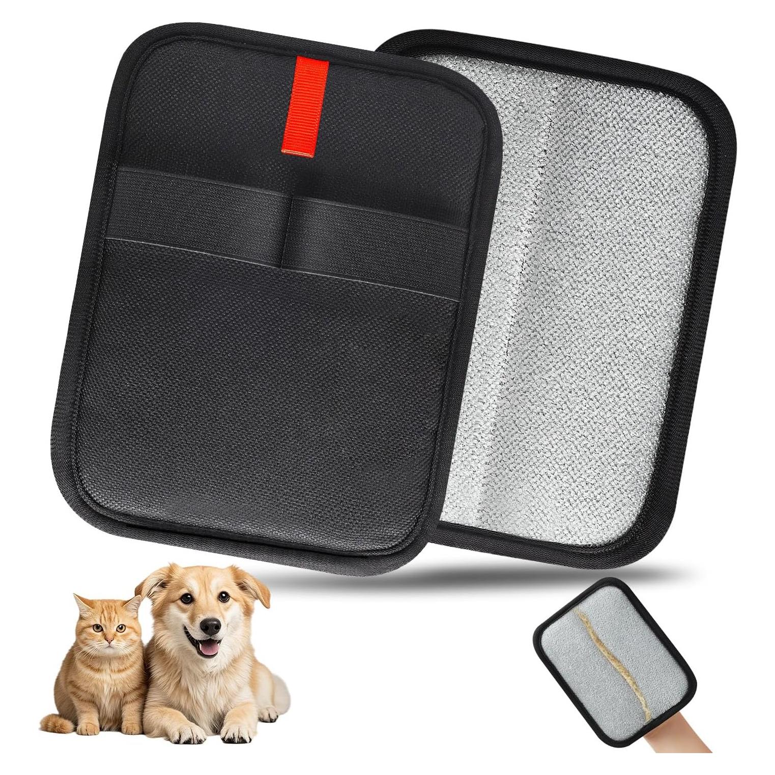 Guantes de Limpieza de Pelo de Mascota INABULETWO 1 Pcs Negro