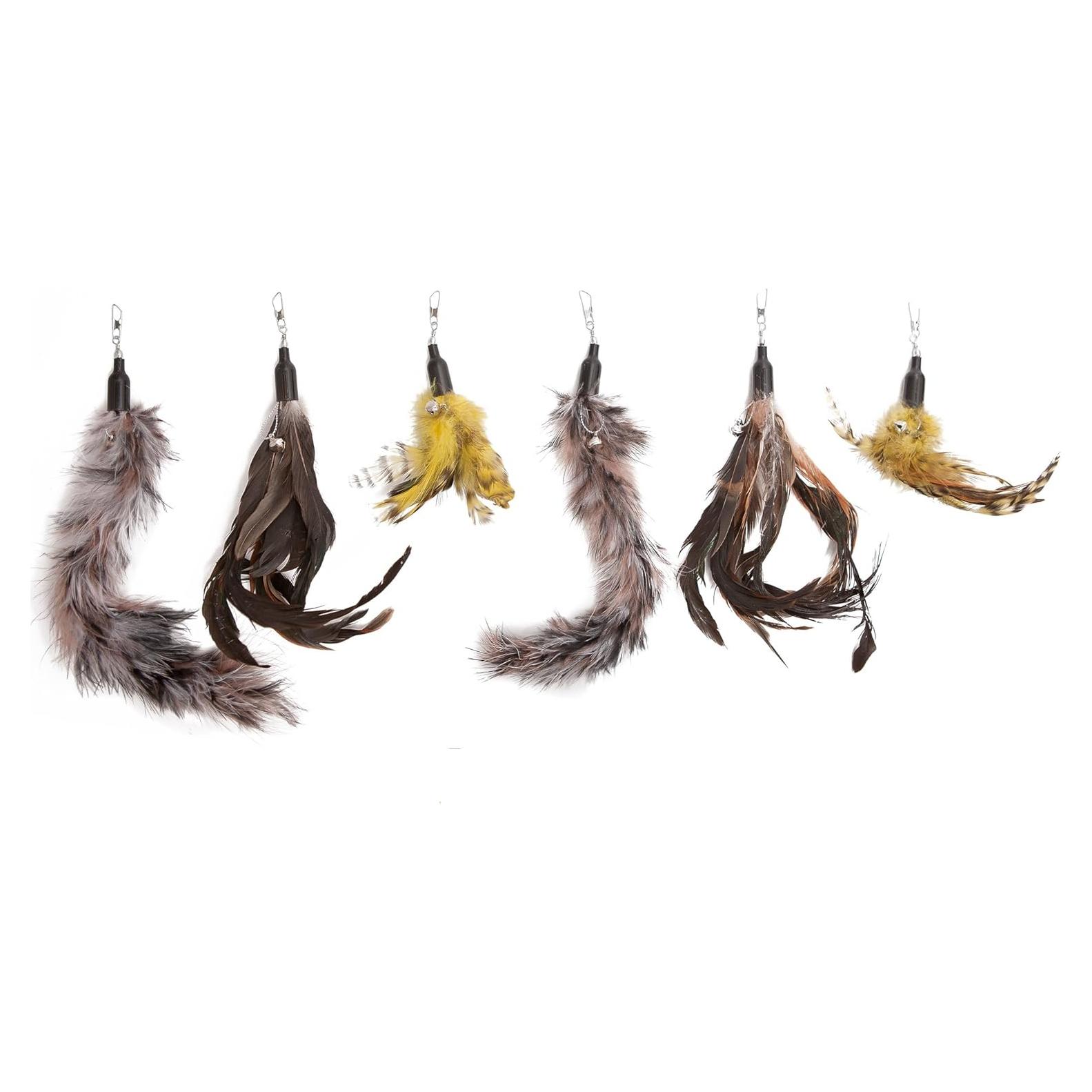 Repuestos de Plumas para Juguetes de Gato The Natural Pet Company - 6 Unidades