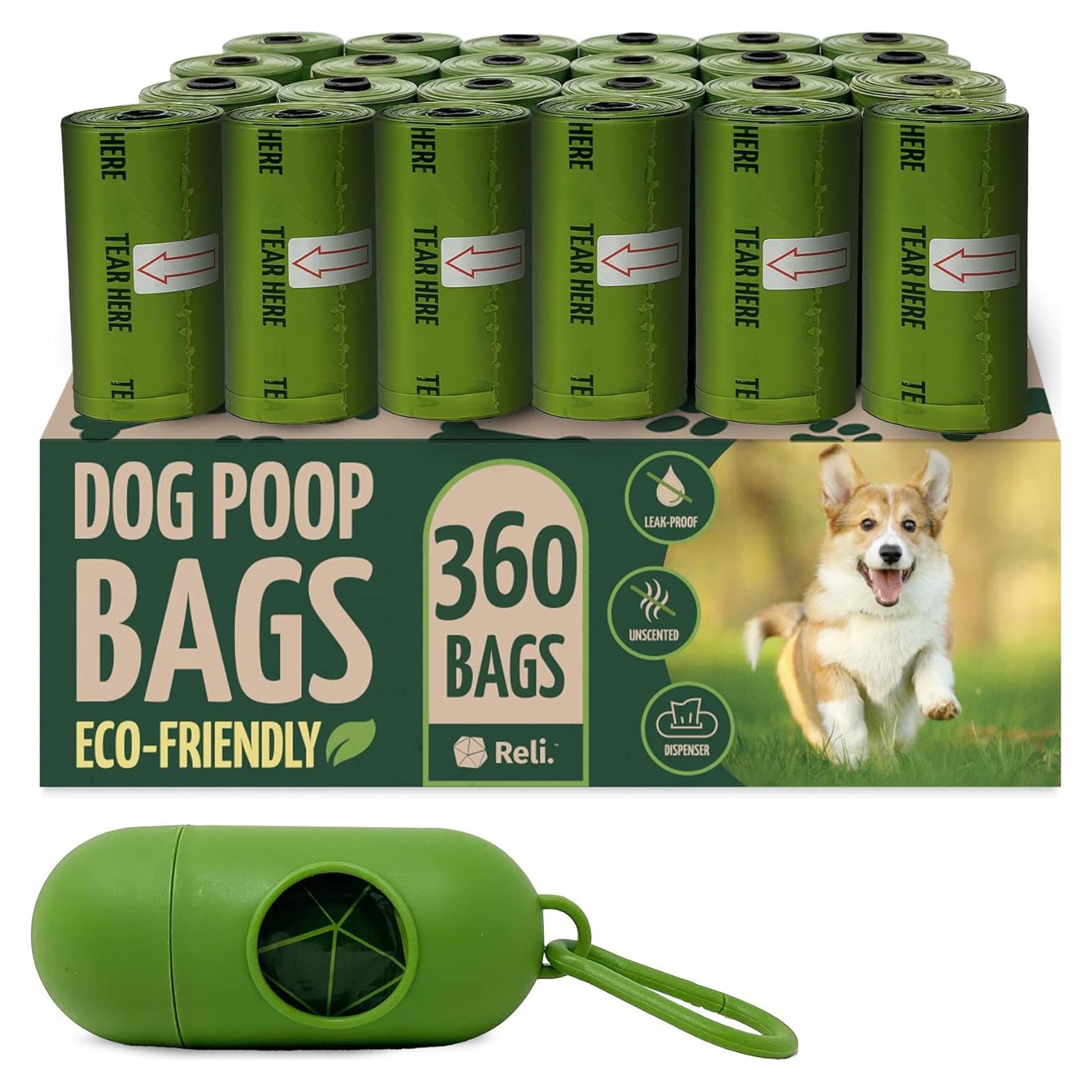 Bolsas Biodegradables para Perros Reli. 360 Unidades 9x13 cm