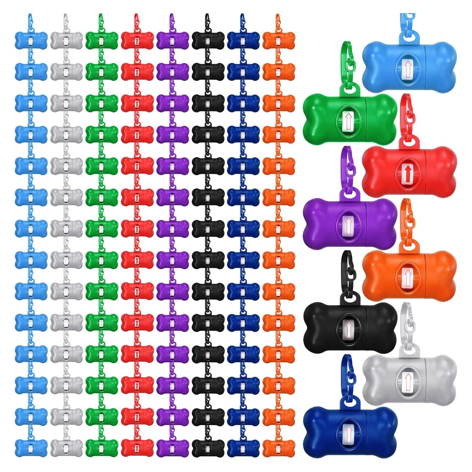 Dispensadores de Bolsas de Excremento Zhehao 120 Pcs 8 Colores