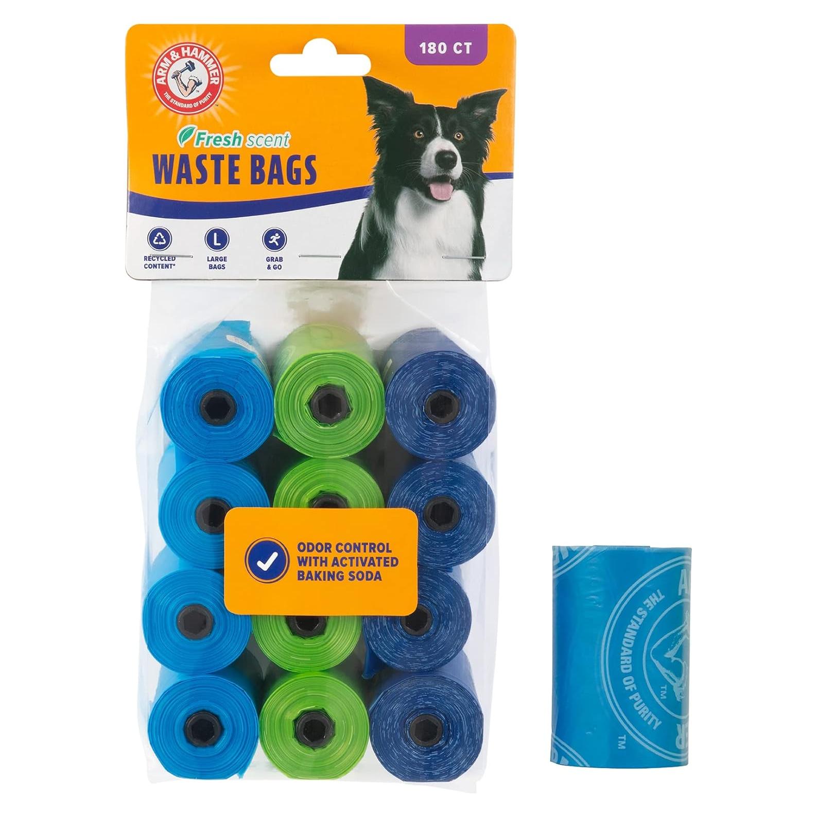 Bolsas Desechables para Excremento de Perro Arm & Hammer 180 Unidades
