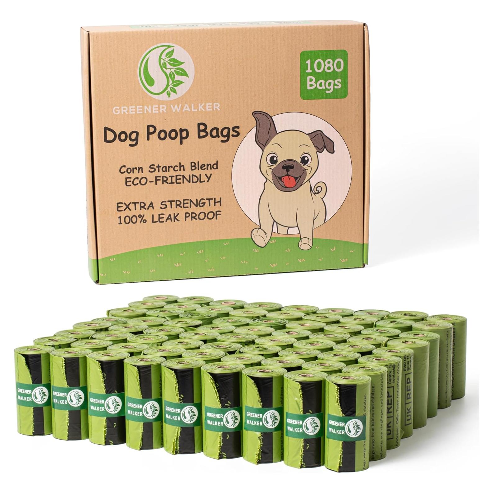 Bolsas de Desechos para Perro Greener Walker 1080 Unidades