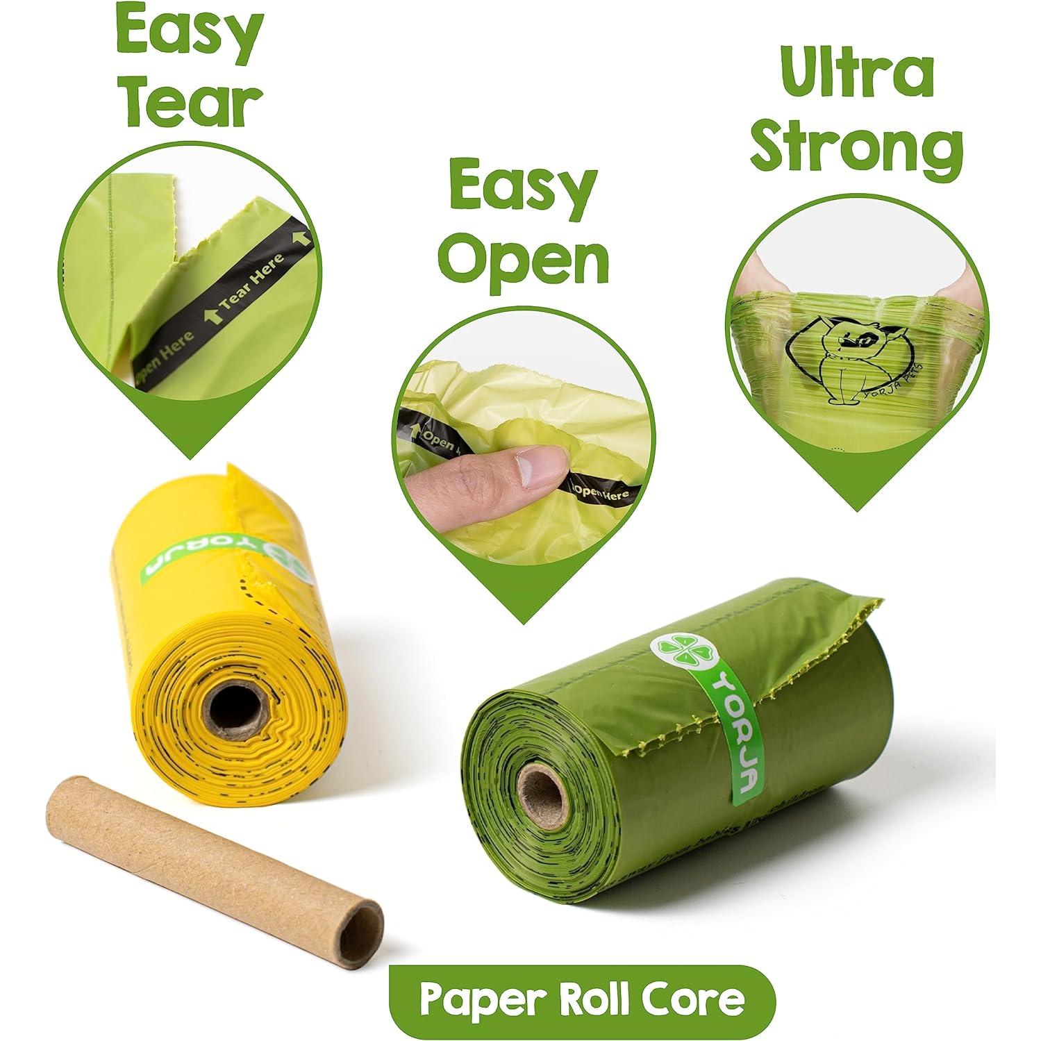 Bolsas de Desechos para Perros YORJA 360 Unidades 100% a Prueba de Fugas