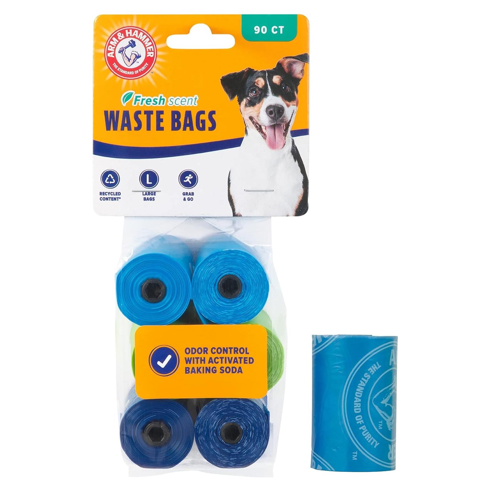 Bolsas Desechables Arm & Hammer para Excremento de Mascotas 90 Unidades