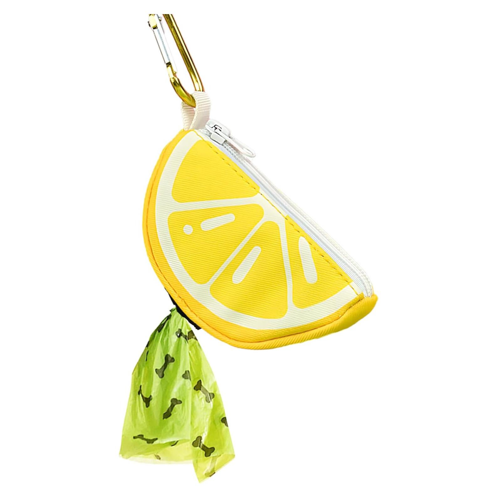 Soporte para bolsas de caca de perro BlissBud Limón