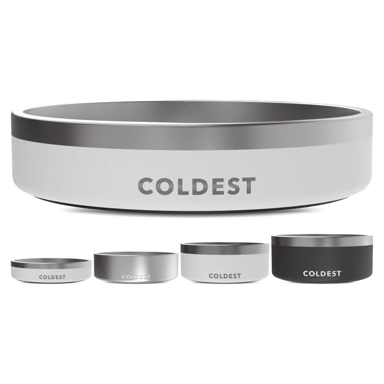 Tazón para Perros Coldest 21 oz Acero Inoxidable Antideslizante
