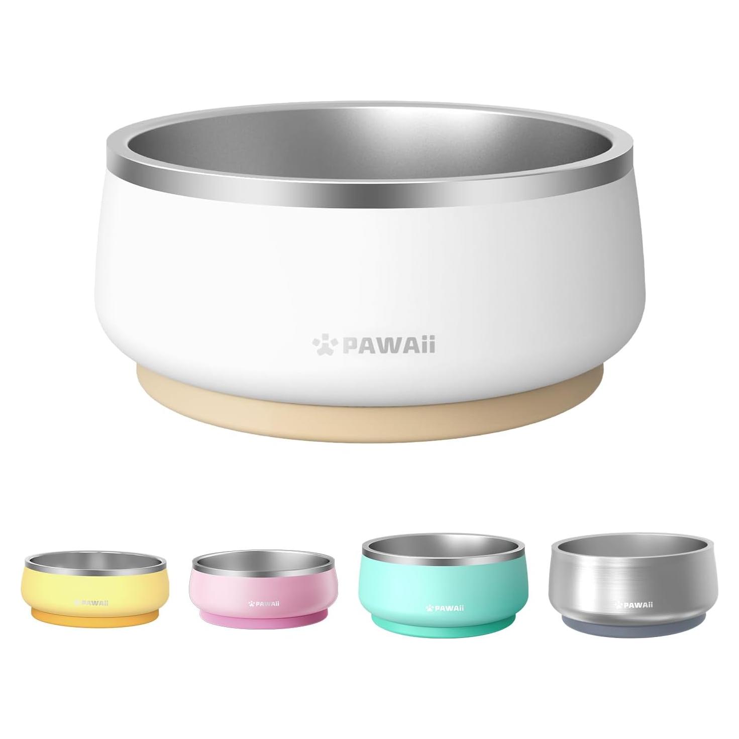 Tazón de Comida y Agua para Perros Pawaii 1.01L Acero Inoxidable