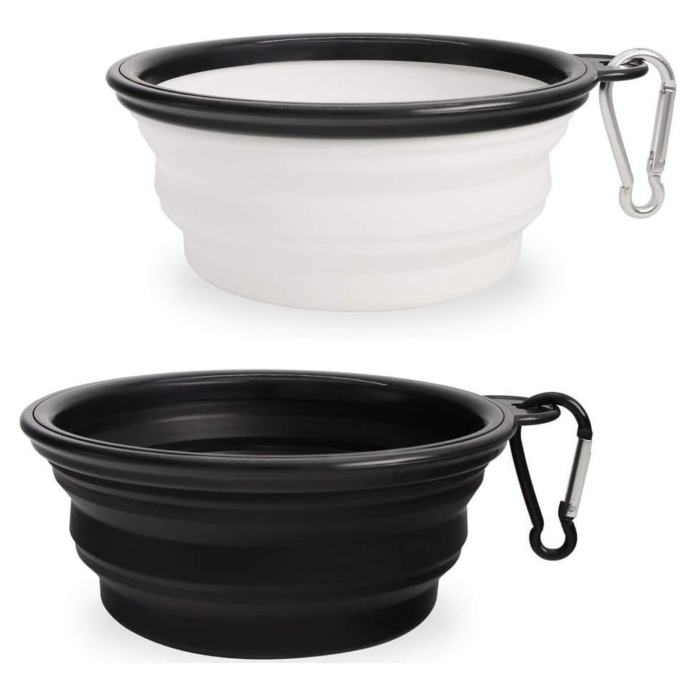 Cuencos Plegables para Perros SLSON - 2 Unidades Silicona 350ml