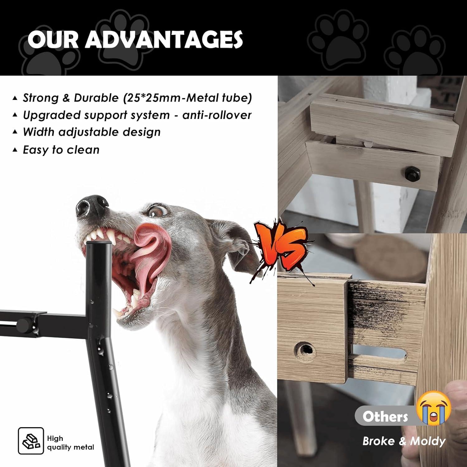 Soporte Elevado para Cuencos de Perro SHAINFUN 11 cm Ajustable