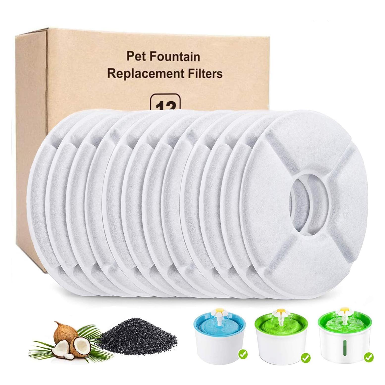 Filtros de agua para gatos PK.ZTopia 12 unidades 2.5L