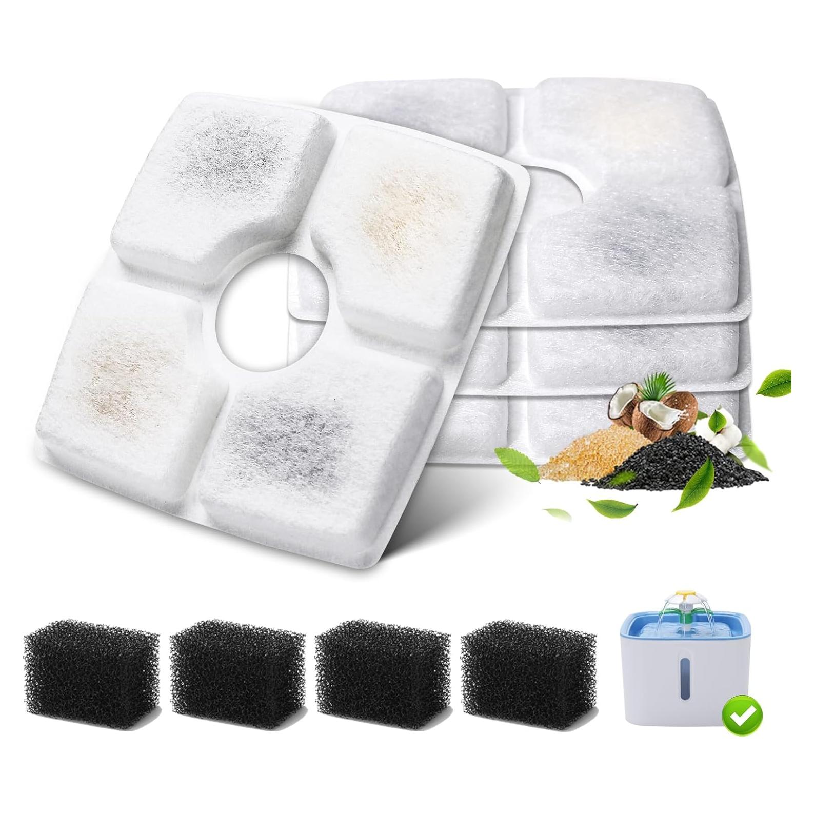 Filtro de Reemplazo para Fuente de Agua Gatos SgurFin 4 Paquetes