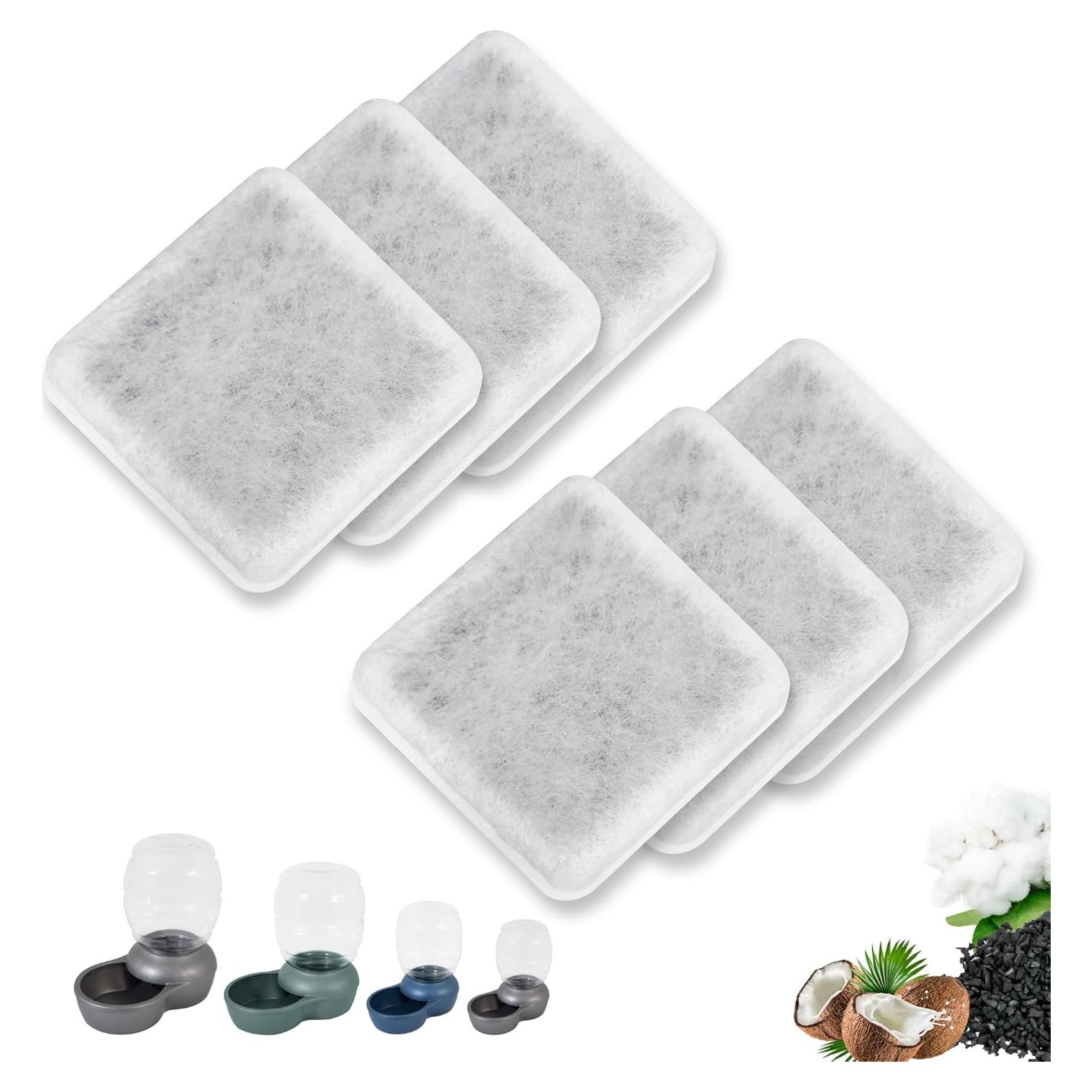 Filtros de Reemplazo de Carbón TOGGATH para Mascotas - Paquete de 6