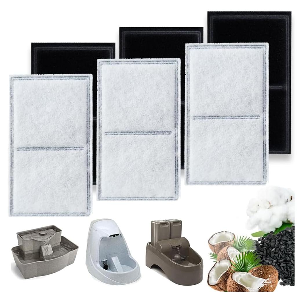 Filtros de Agua para Mascotas TOGGATH 6 Pack Compatible PetSafe