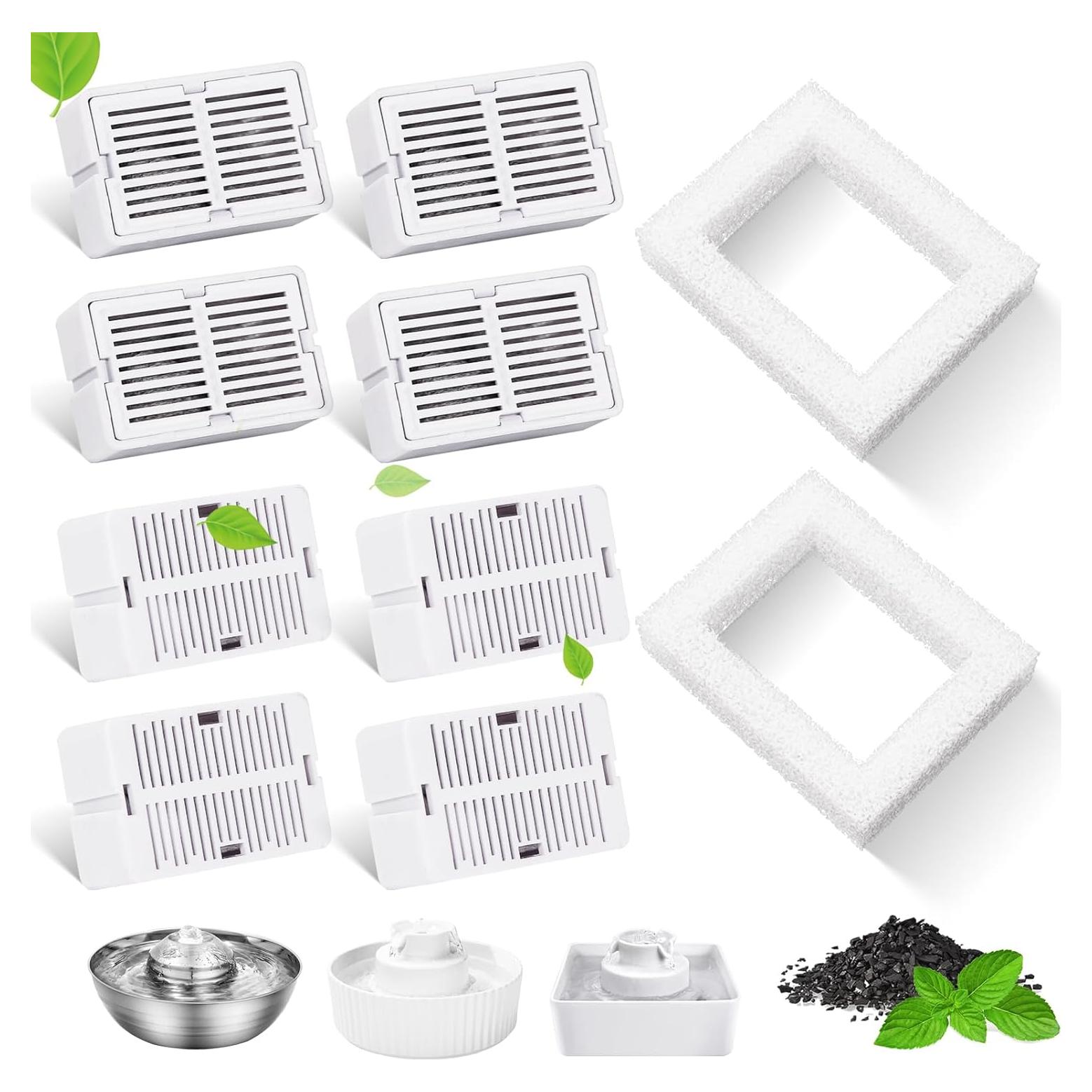 8 Filtros de Reemplazo para Fuente de Agua SgurFin 2.1L