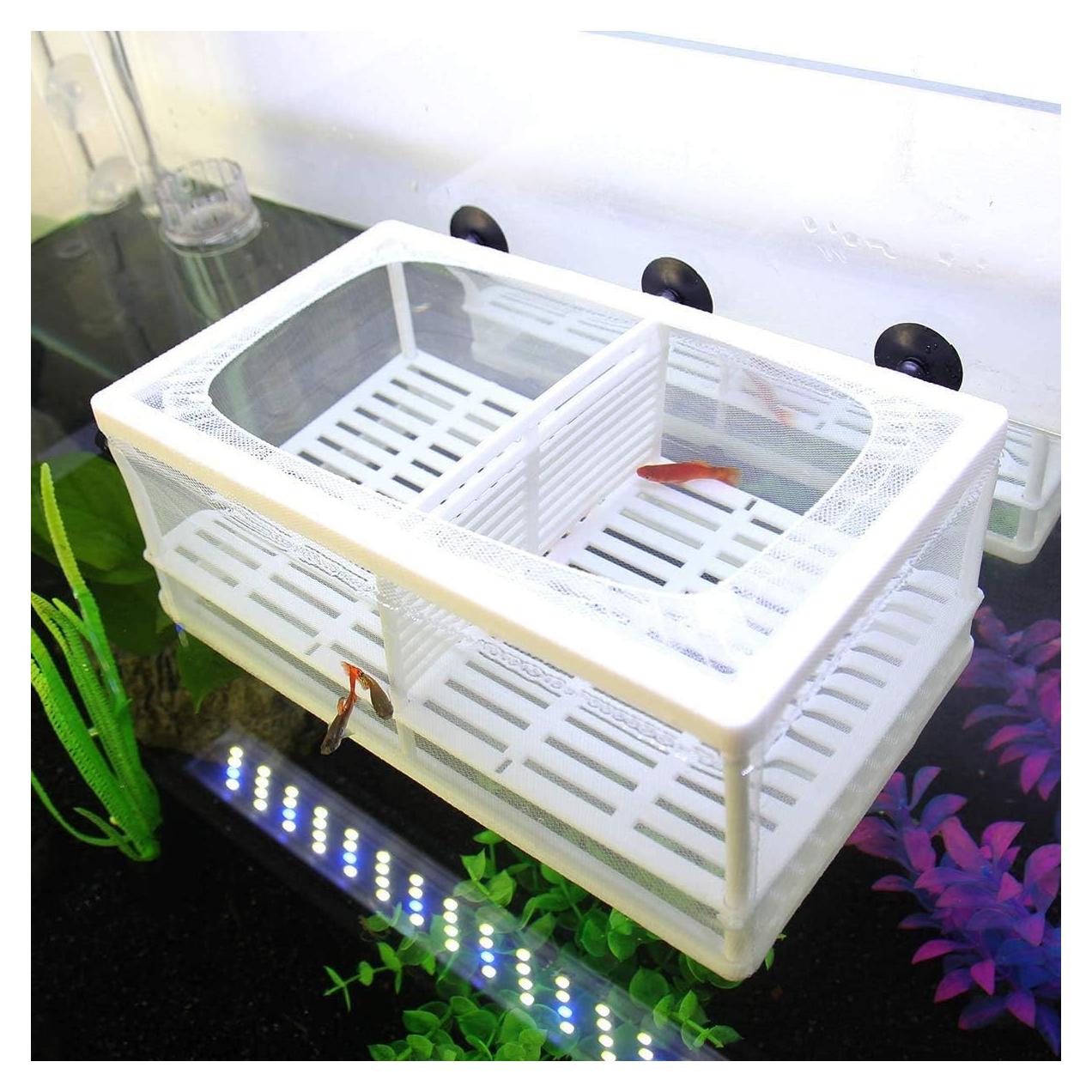 Caja de cría de peces Senzeal Grande con red de aislamiento