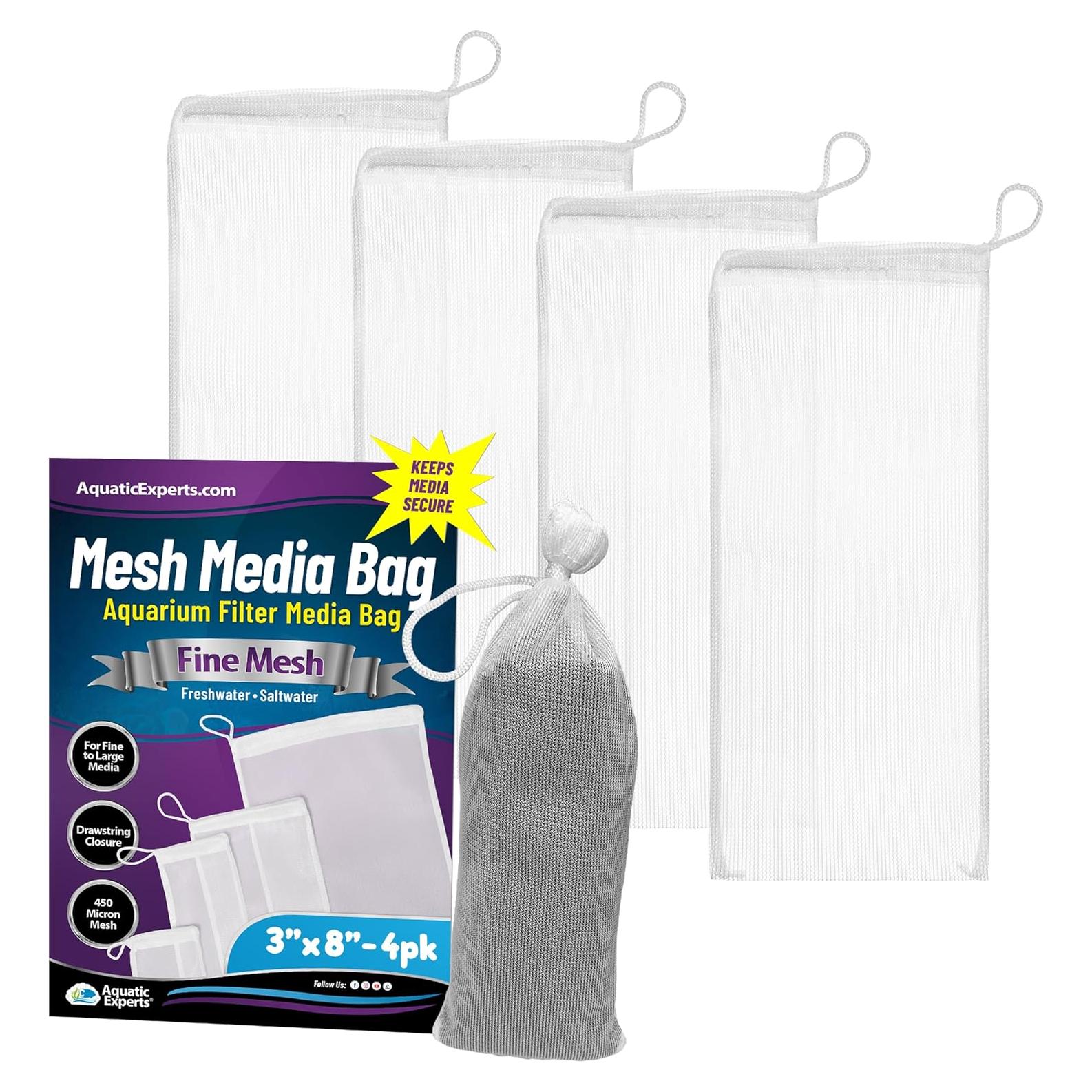 Bolsa de Medios Finos Aquatic Experts 450 Micrones 3x8" 4 Pzas
