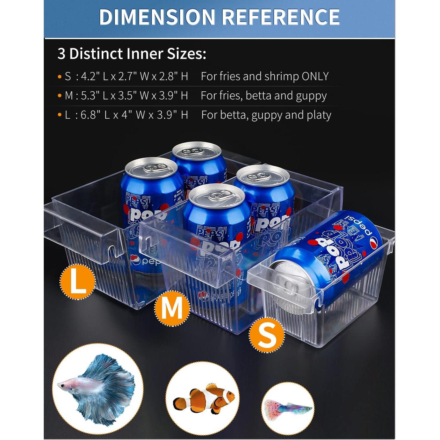 Caja de Cría Mediana Pawfly para Peces Bebé y Camarones