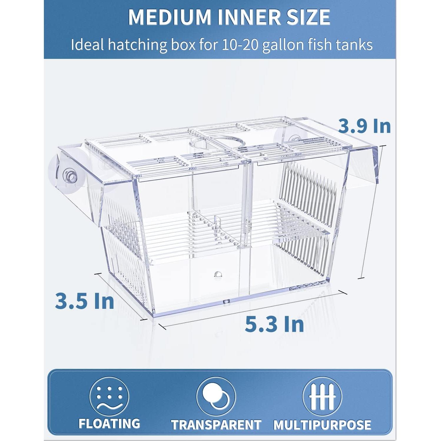 Caja de Cría Mediana Pawfly para Peces Bebé y Camarones