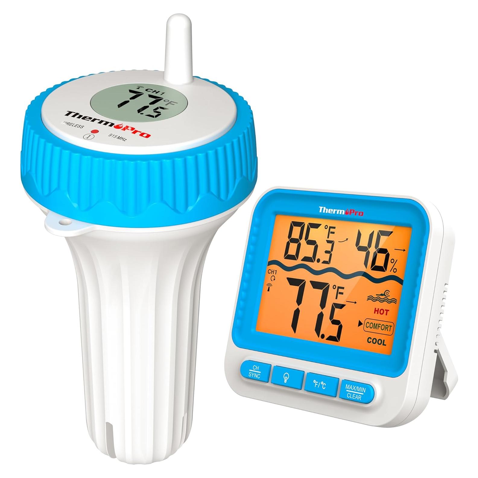 Termómetro Digital Flotante ThermoPro para Piscina 20.06 cm