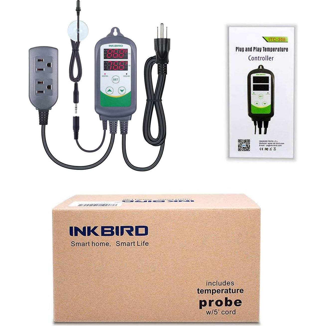 Controlador de Temperatura Inkbird ITC-308S para Acuarios