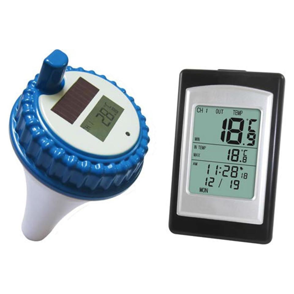 Termómetro Flotante Digital JWC para Piscina - Inalámbrico, Solar